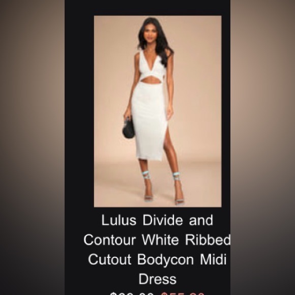 Lulu's White Backless Cut-Out Dress - Picture 2 of 2